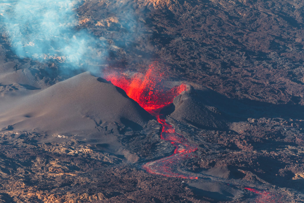WATCH: Piton de la Fournaise volcano erupts for first time this year