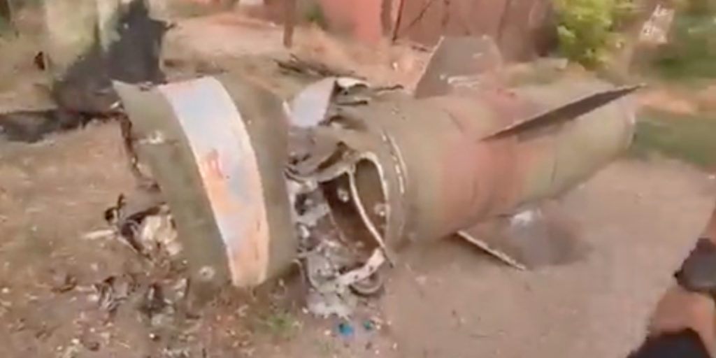 WATCH: Tochka-U Russian missile discovered in Mariupol, Ukraine by teenagers