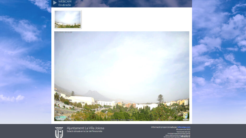 Keep a weather eye open with the new Villajoyosa (Alicante) website