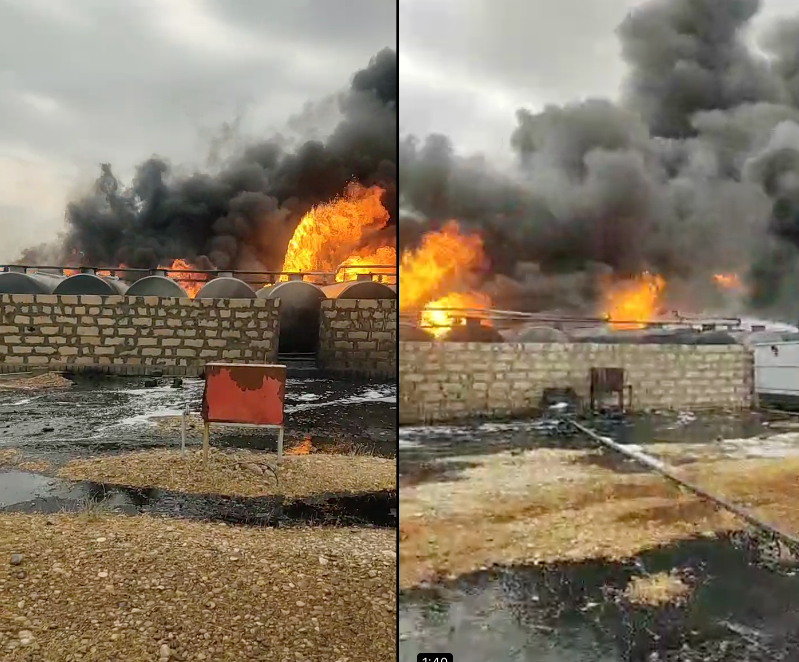 WATCH: Huge fire rips through oil refinery in Erbil, Iraq