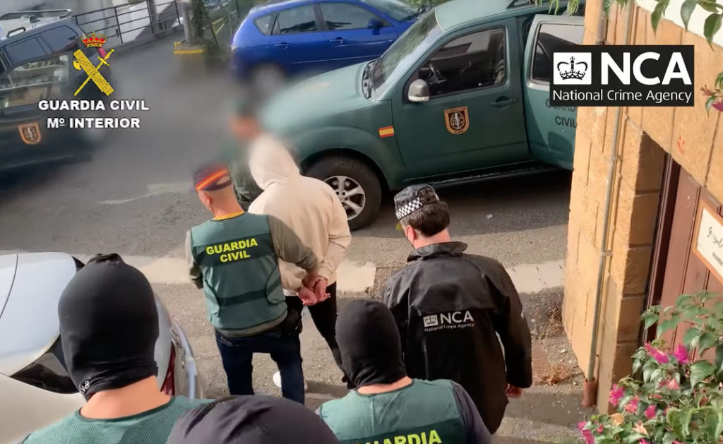 Spain's Guardia Civil help dismantle criminal gang smuggling migrants to UK