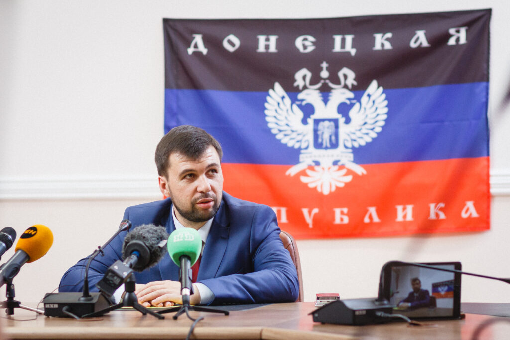 DPR leader Denis Pushilin wishes Donetsk People's Republic happy Flag Day