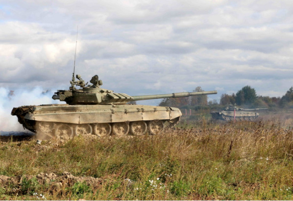 Russia conducts T-72B3 tank training for drafted citizens at Baltic Fleet firing ranges in Kaliningrad