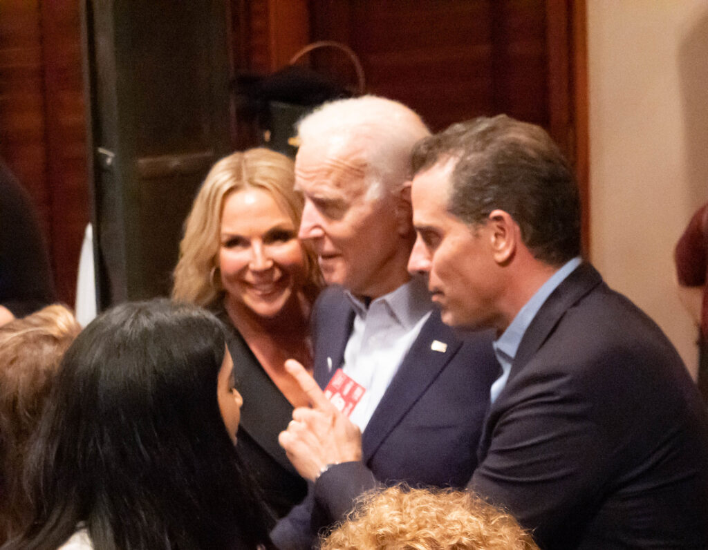 Joe Biden and his son Hunter Biden.