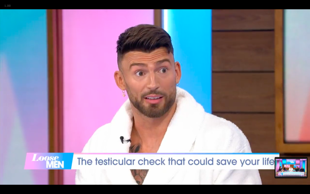 Fans react as Jake Quickenden has testicles examined live on Loose Men TV special
