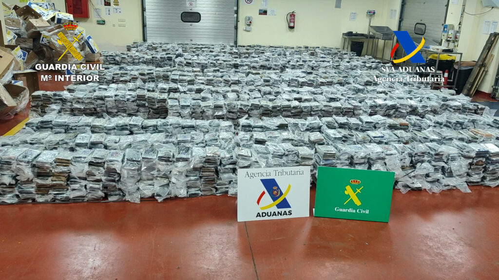 5.5 tons of cocaine worth €340million seized in Valencia - the port's largest haul ever