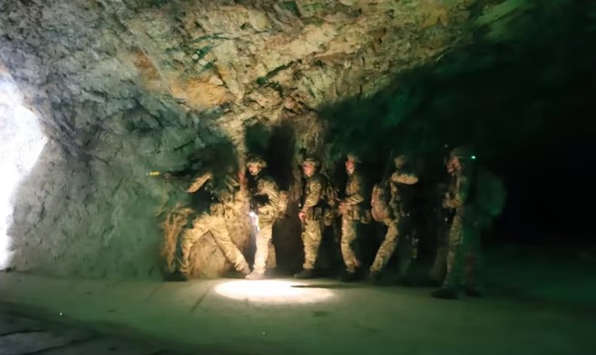 British Army perfects its fighting skills in Gibraltar's tunnel systems