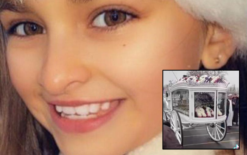 Heartbreaking tiny coffin of girl, 10, who died suddenly after collapsing at UK school