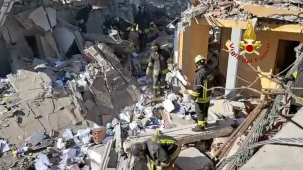 WATCH: Rescue mission underway after explosion destroys a rural house in Italy