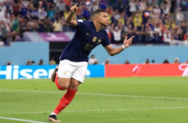France the first nation to qualify for the World Cup last 16 after victory over Denmark