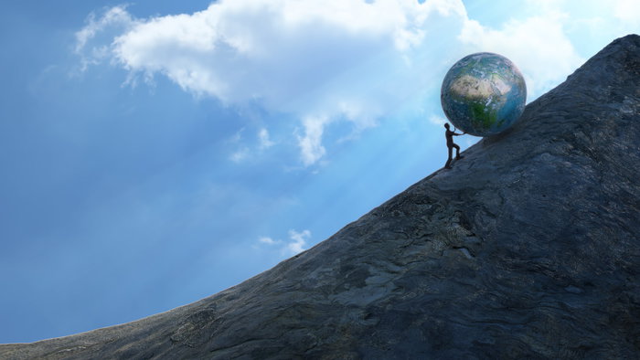 on the edge