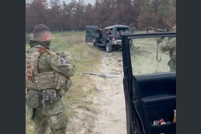 State Duma deputy's security car blows up on French HPD anti-tank mine in Ukraine's Kherson region