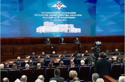 Putin tells commanders to grow the defence force saying money is no object