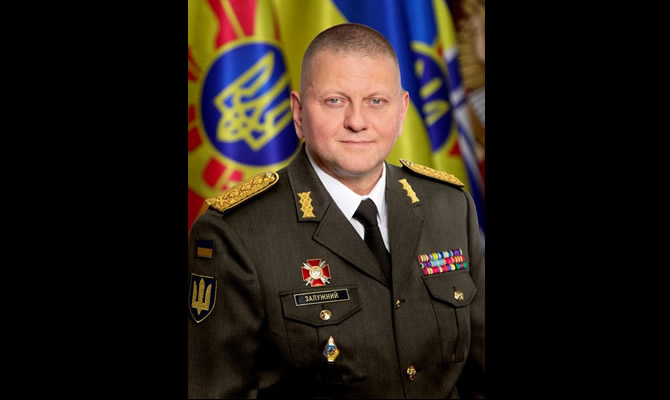 Image of Valery Zaluzhny, the Commander-in-chief of the Ukrainian Armed Forces.
