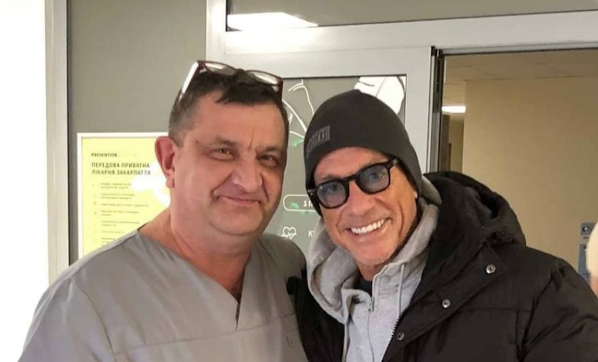 Top Hollywood film star spotted at hospital in Ukraine after reportedly feeling unwell