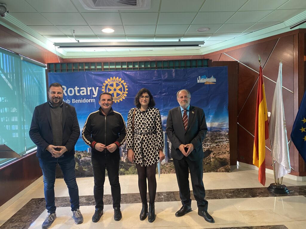 Rotary Club's annual ward goes to Blanca Pastor from La Nucia (Alicante)
