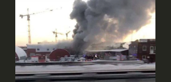 BREAKING: Multiple people dead following huge fire at Belarus MTZ production plant in St Petersburg, Russia