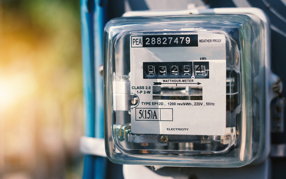 Image of an electricity meter.