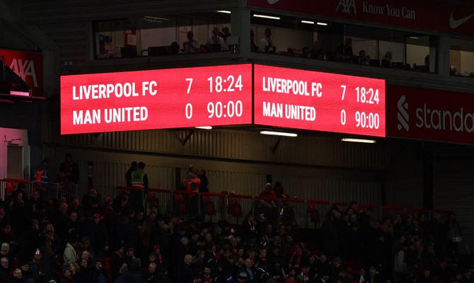 Manchester United HUMILIATED as Liverpool fire SEVEN goals in Anfield rout