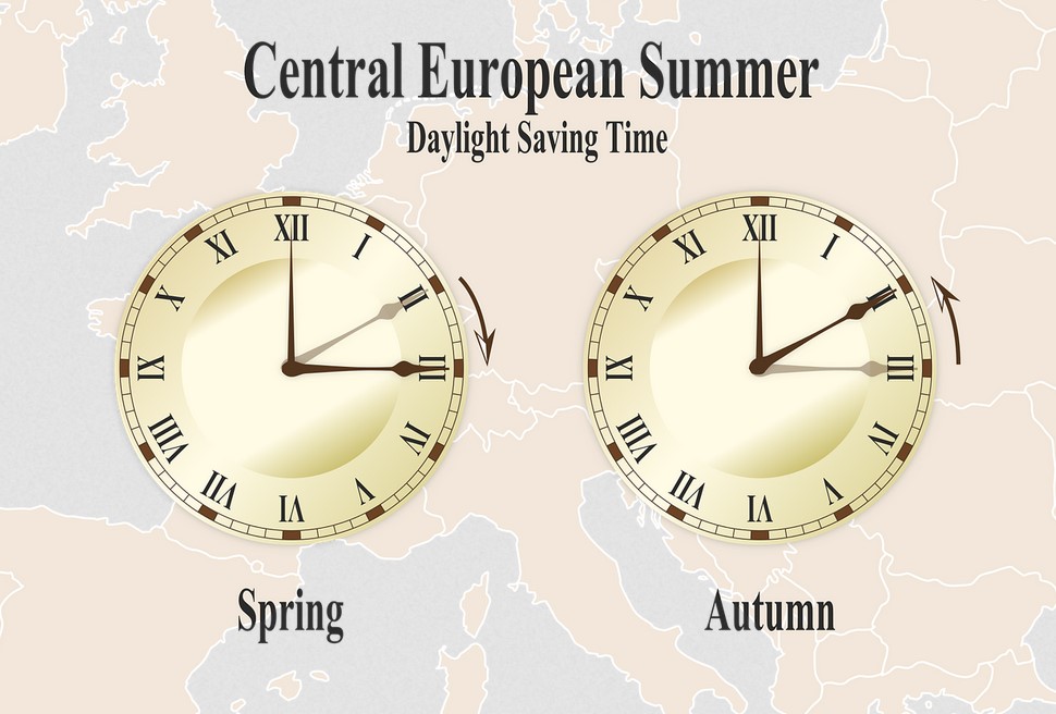When will the clocks in Spain change to Central European Time?