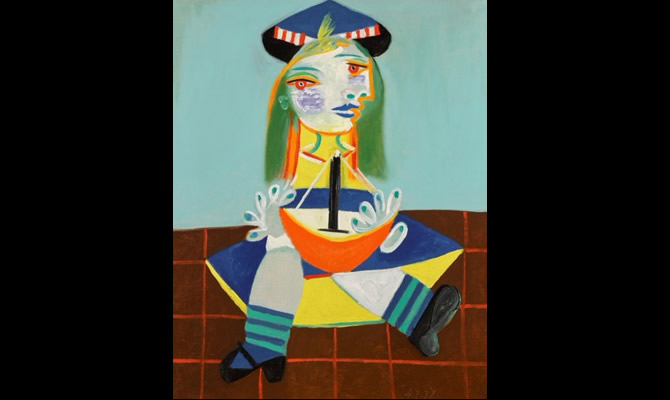 Picasso portrait of his daughter Maya from 1938 sells for £18.1m in Sotherby's in London