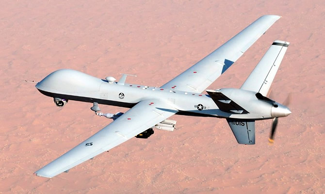 Image of a US Reaper drone.
