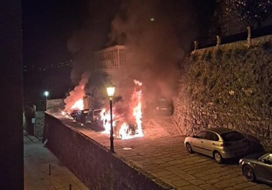 Resident of Pontevedra municipality of Tui arrested for burning 21 vehicles over a 'family disagreement'