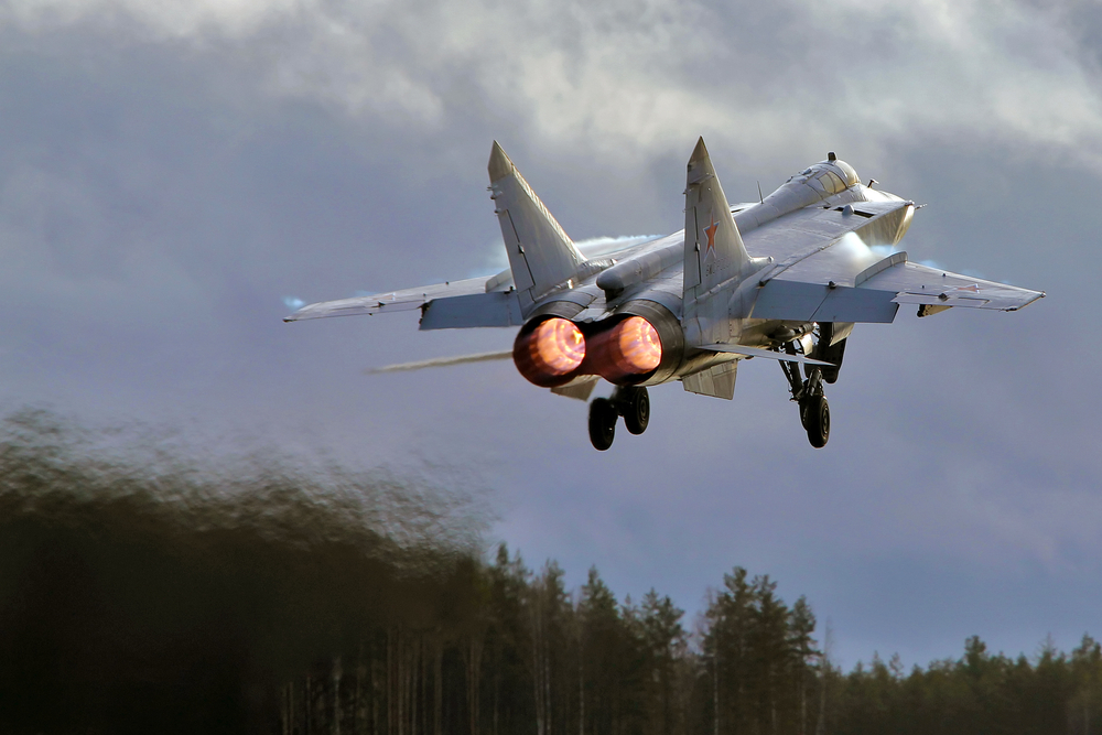BREAKING: Russian fighter jet crashes into lake in region near Finland border after bursting into flames 