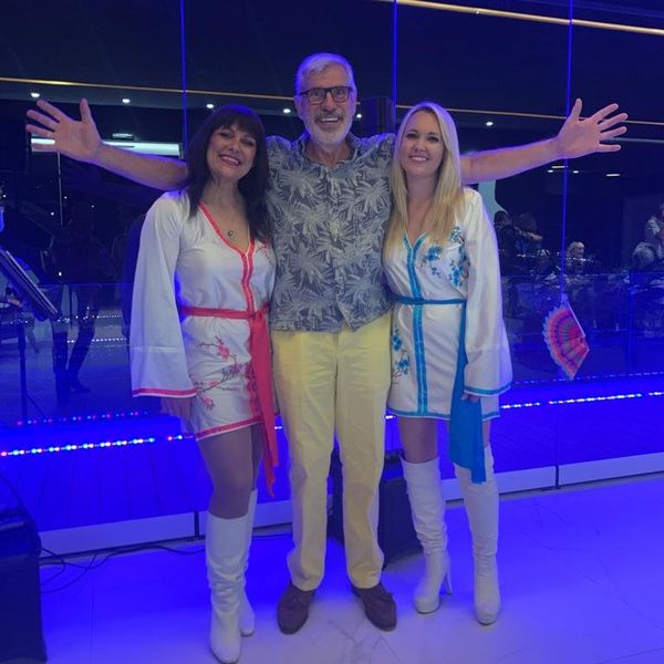 members of Rotary International Mijas at an ABBA party