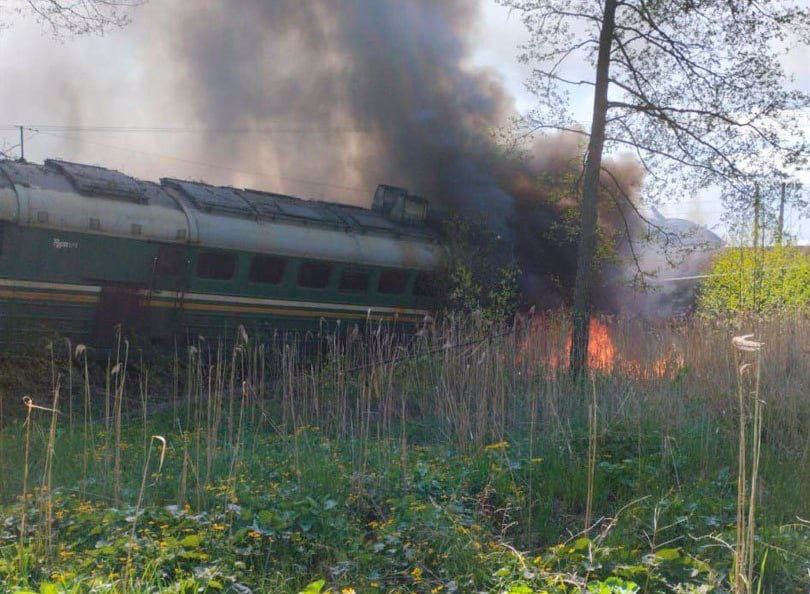 Train derails in Russia after ‘unidentified device’ explodes  