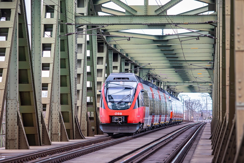 An intercity train in Austria