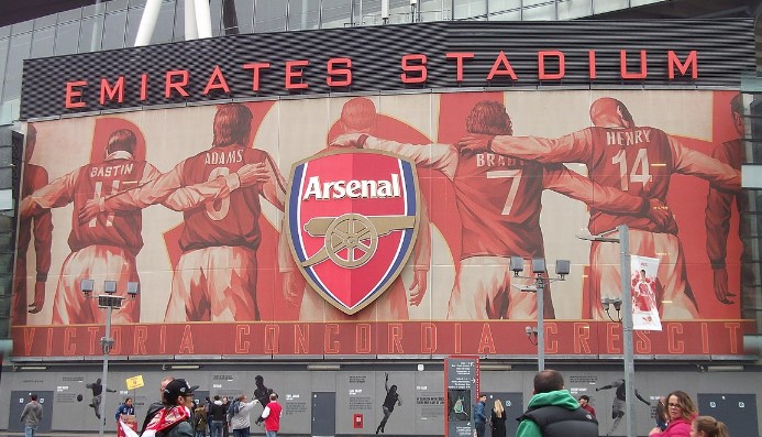 Image of Arsenal's Emirates Stadium.
