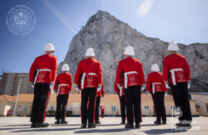 Gibraltar soldiers prepare for King Charles III's Coronation with an inspection.
