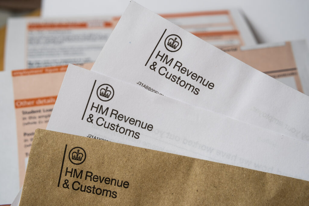 Envelopes from the HMRC