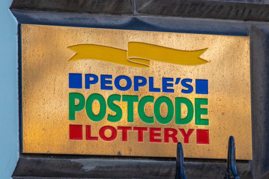 People's Postcode Lottery sign