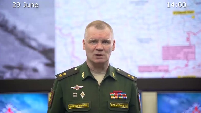 Image of Igor Konashenkov from the Russian Defence Ministry.