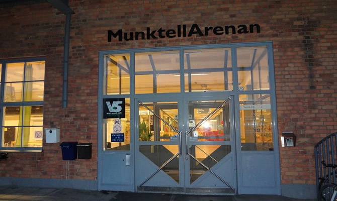Image of the Munktellarenan sports centre in Eskilstuna, Sweden.