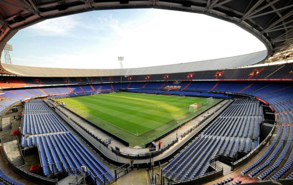 Image of the De Kuip Stadium in Rotterdam.