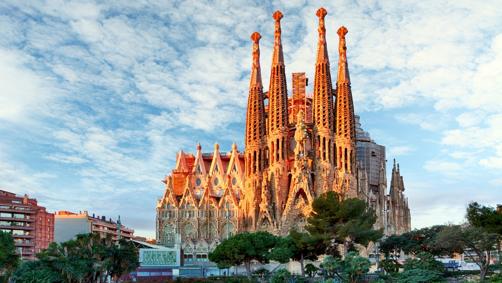 Image of La Sagrada Familia in Barcelona.
