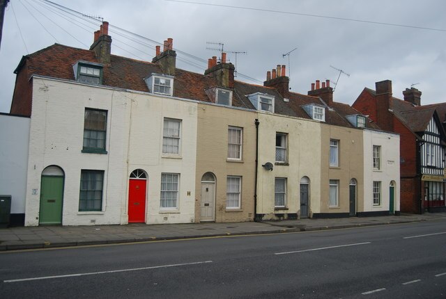 A row of terraced houses in the UK
