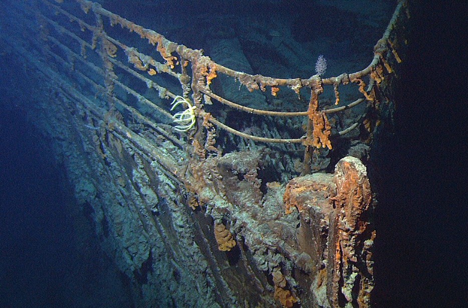 Image of the Titanic wreck.