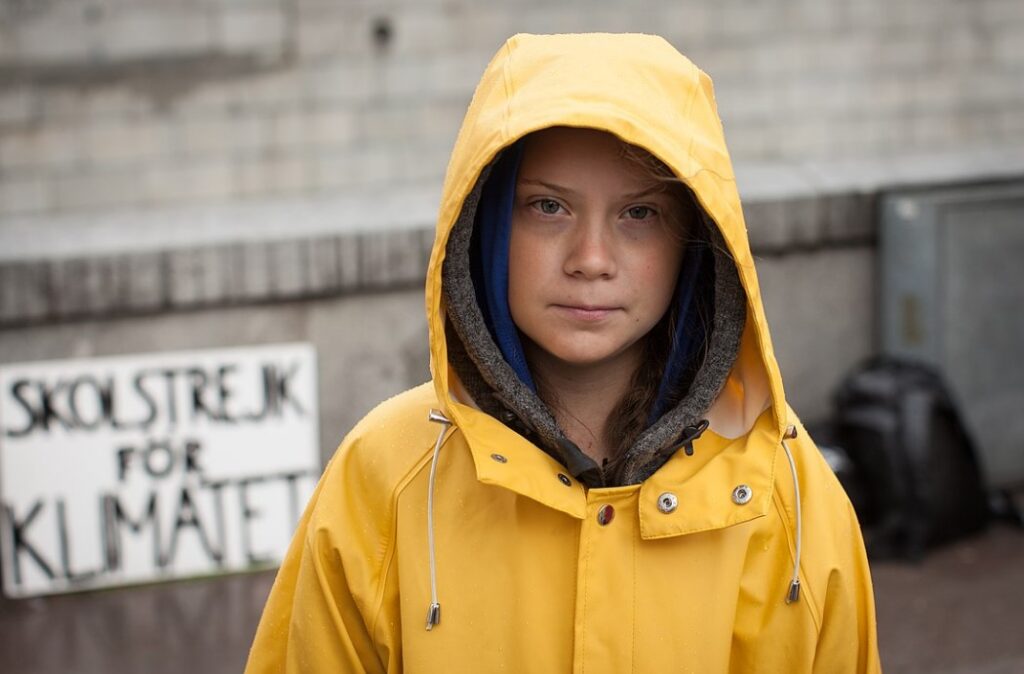 Image of Greta Thunberg.