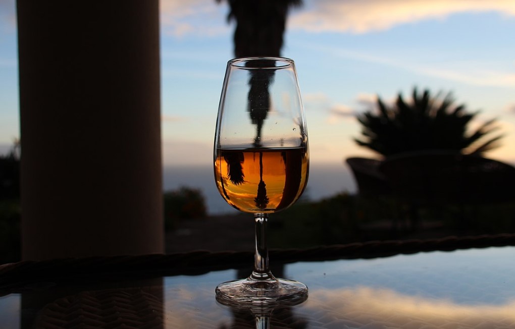 Image of a glass of Madeira wine.