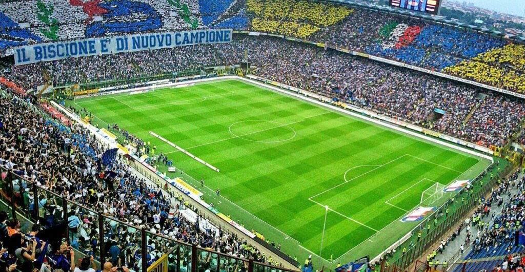 Image of the San Siro Stadium in Milan.