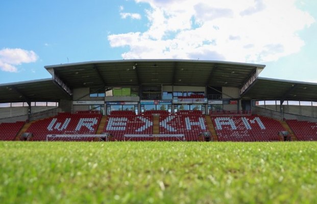 Image of Wrexham's Racecourse Ground Stadium.