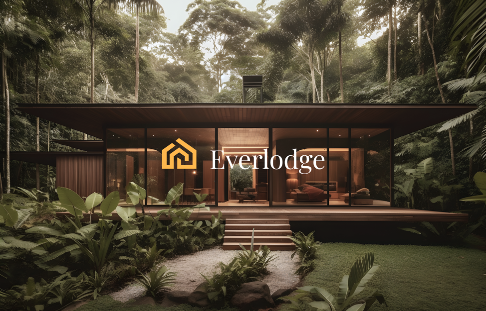 Lodge home in a forest surroundings