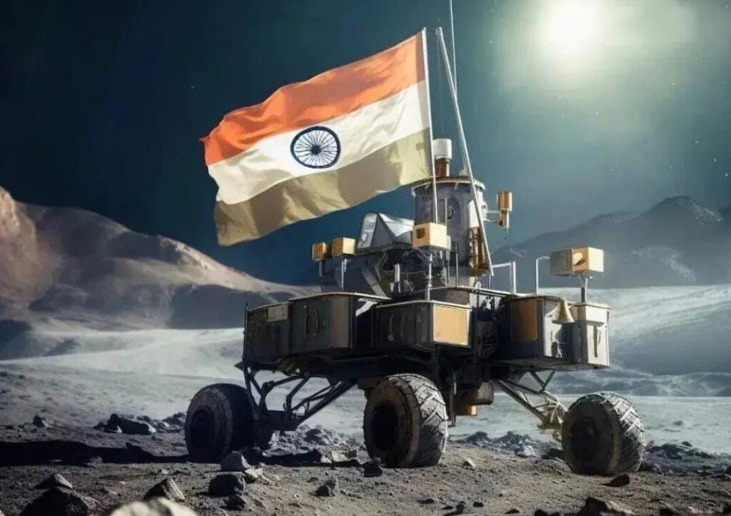 the Vikram module on the moon