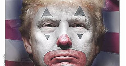 photo of Donal Trump as a clown