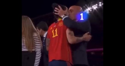 FA President After Controversial Kiss on Winners Podium