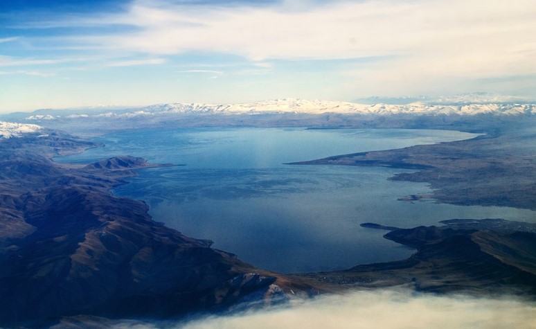 Image of Lake Sevan in Armenia.